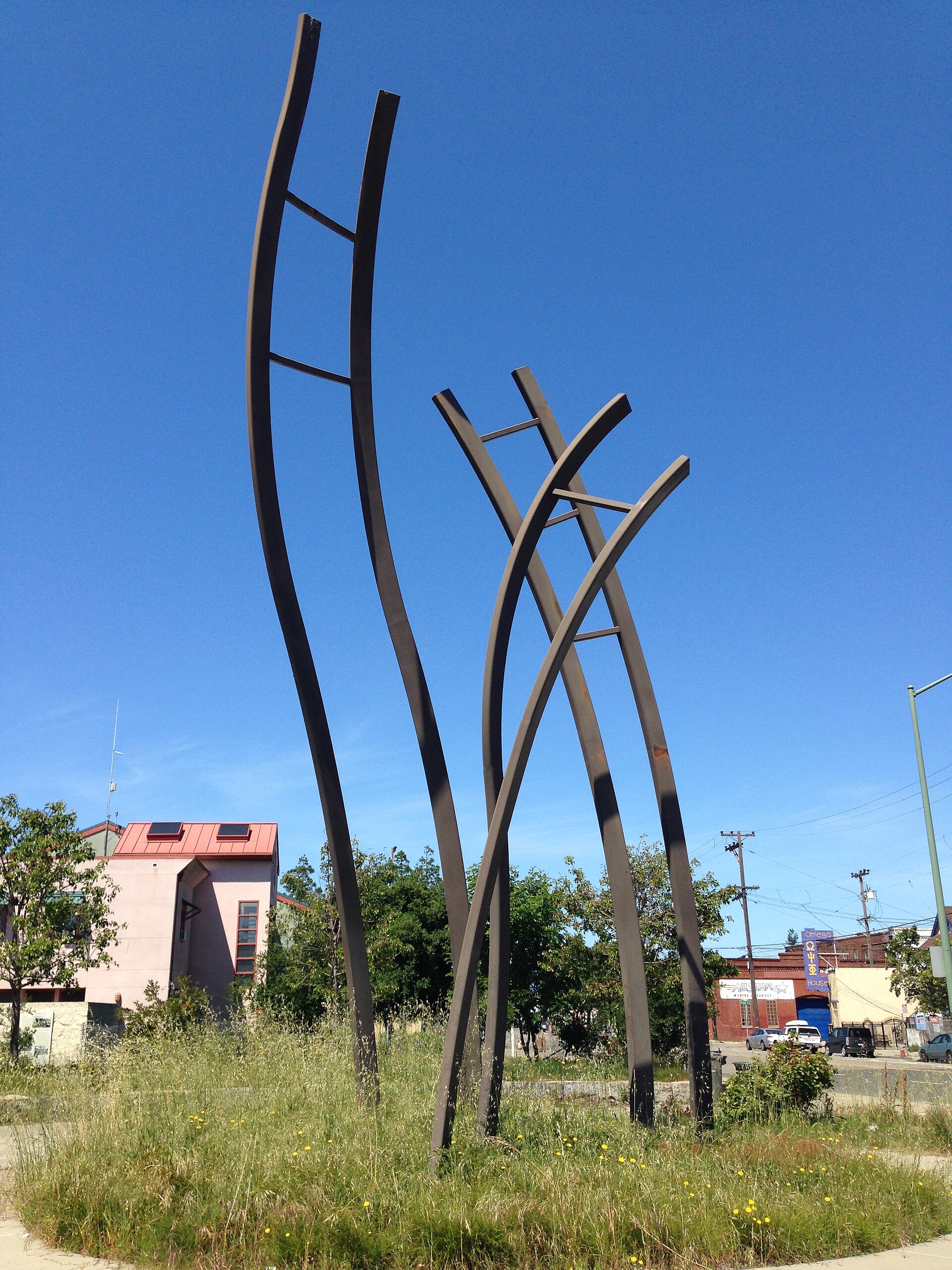 Cypress Freeway Memorial Park along the Mandela corridor